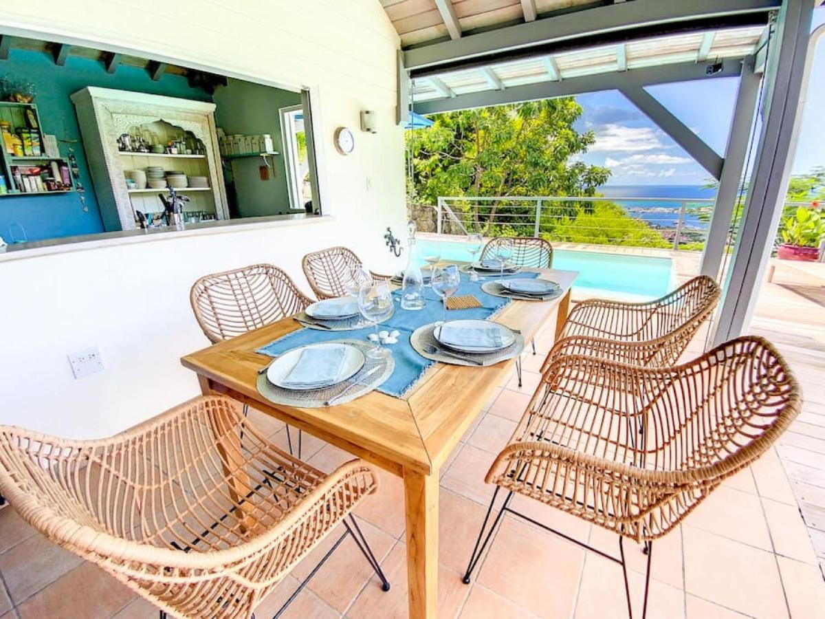 Aquamarine, Private Room In Villa Casa Blue Pool Sea View Koolbaai 외부 사진