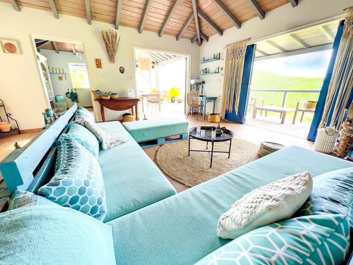 Aquamarine, Private Room In Villa Casa Blue Pool Sea View Koolbaai 외부 사진